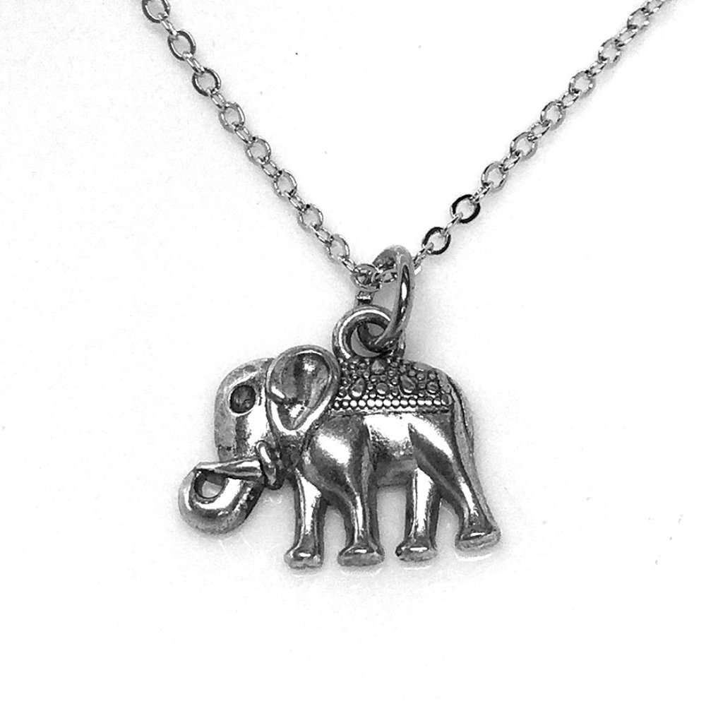 Miniature Elephant Charm Necklace